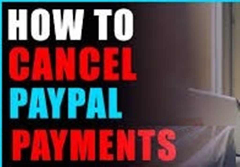 how to cancel paypal payment