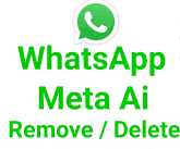 how to delete meta ai in whatsapp