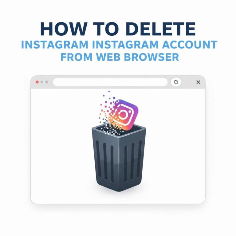 How to Delete Instagram Account from Web Browser